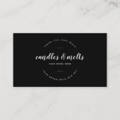 Carte De Visite Bougies modernes et fonte des petites entreprises  (Devant)