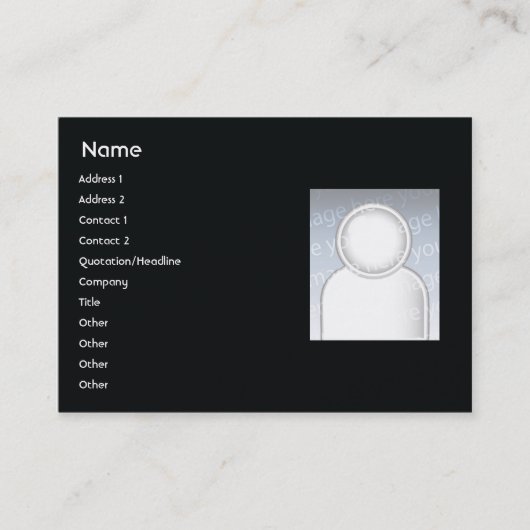 Carte De Visite Bougies - potelées (Devant)