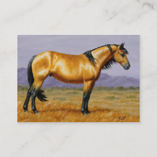 Carte De Visite Bouksin Cheval sauvage Stallion Mustang