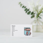 Carte De Visite boulanger (Debout devant)