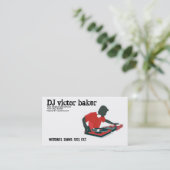 Carte De Visite Boulanger de vainqueur du DJ (Debout devant)