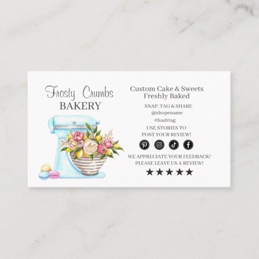 Carte de visite boulangerie (Devant)