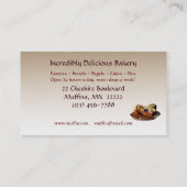 Carte De Visite Boulangerie (Dos)