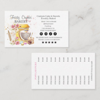Carte de visite boulangerie