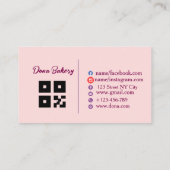 Carte de visite boulangerie (Dos)
