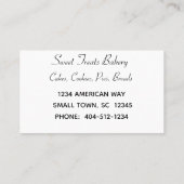 Carte de visite boulangerie (Dos)