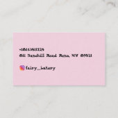 Carte De Visite Boulangerie (Dos)