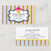 Carte De Visite Boulangerie à la mode de petit gâteau (Devant / Derrière)