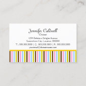 Carte De Visite Boulangerie à la mode de petit gâteau (Dos)