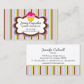 Carte De Visite Boulangerie à la mode de petit gâteau (Devant / Derrière)