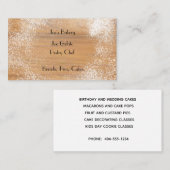 Carte De Visite Boulangerie à pâte feuilletée (Devant / Derrière)