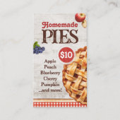 Carte De Visite Boulangerie à tartes maison (Devant)