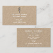 Carte De Visite Boulangerie Artistique Rustique | Bundle de blé Kr (Devant / Derrière)