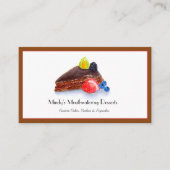 Carte De Visite Boulangerie au chocolat à l'aquarelle (Devant)