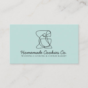 Carte De Visite Boulangerie Baby Blue Chic Nourriture Maison Simpl