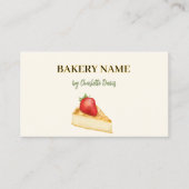 Carte De Visite Boulangerie beige crème pâtisserie QR code (Devant)