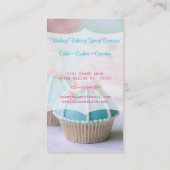 Carte De Visite Boulangerie Blue Cupcake (Dos)