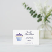 Carte De Visite Boulangerie Blueberry Cupcake (Debout devant)