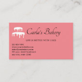 Carte De Visite Boulangerie | Boutique de gâteaux (Devant)