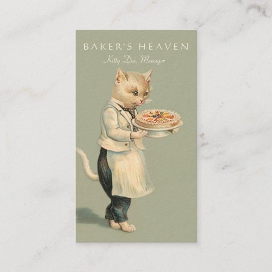 Carte De Visite Boulangerie, chef de pâtisserie, Baker, (Devant)