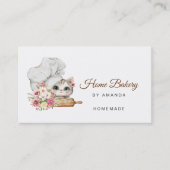 Carte De Visite Boulangerie Chef Kitten (Devant)