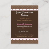 Carte De Visite Boulangerie Cherry Cupcake (Dos)