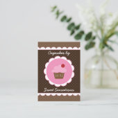 Carte De Visite Boulangerie Cherry Cupcake (Debout devant)