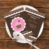 Carte De Visite Boulangerie Cherry Cupcake