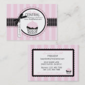 Carte De Visite Boulangerie chic de petit gâteau de boutique (Devant / Derrière)