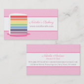 Carte De Visite Boulangerie colorée Rainbow Cake (Devant / Derrière)