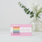Carte De Visite Boulangerie colorée Rainbow Cake (Debout devant)