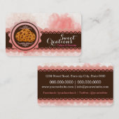 Carte De Visite Boulangerie Cookies Commerce sucré (Devant / Derrière)