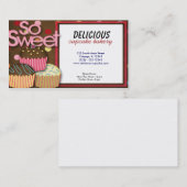 Carte De Visite Boulangerie Cupcake (Devant / Derrière)