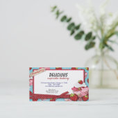 Carte De Visite Boulangerie Cupcake (Debout devant)