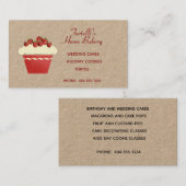 Carte De Visite Boulangerie Cupcake (Devant / Derrière)