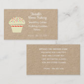 Carte De Visite Boulangerie Cupcake (Devant / Derrière)