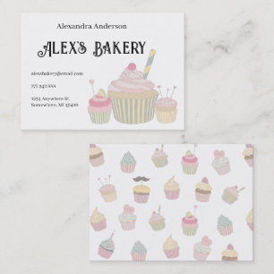Carte De Visite Boulangerie Cupcake