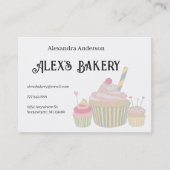 Carte De Visite Boulangerie Cupcake (Devant)