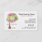 Carte De Visite Boulangerie Cupcake and Cookie Tree (Dos)