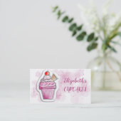 Carte De Visite Boulangerie Cupcake Moderne (Debout devant)