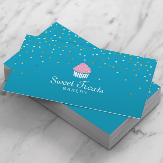 Carte De Visite Boulangerie Cupcake Sweet Traitements Confetti Tur