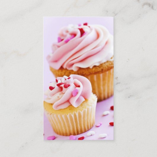 Carte de visite boulangerie Cupcakes (Dos)