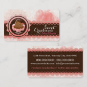 Carte De Visite Boulangerie Cupcakes Sweet Business (Devant / Derrière)