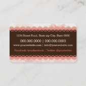 Carte De Visite Boulangerie Cupcakes Sweet Business (Dos)