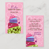 Carte De Visite Boulangerie d'art de gâteau (Devant / Derrière)