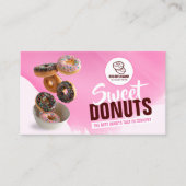 Carte De Visite Boulangerie de beignets à l'oeil rose Boutique Tra (Devant)