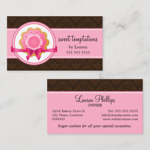 Carte De Visite Boulangerie de biscuit de sucre