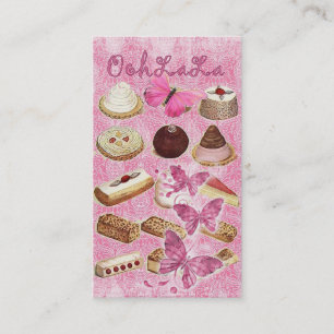 Carte De Visite Boulangerie de biscuits de petit gâteau de