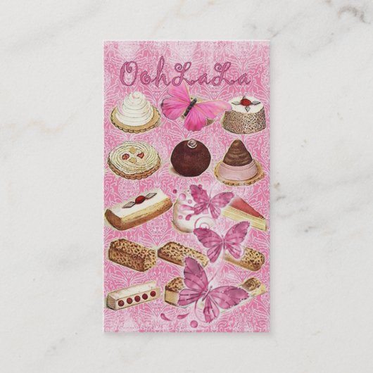 Carte De Visite Boulangerie de biscuits de petit gâteau de (Devant)