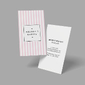 Carte De Visite Boulangerie de bonbons rose rétro